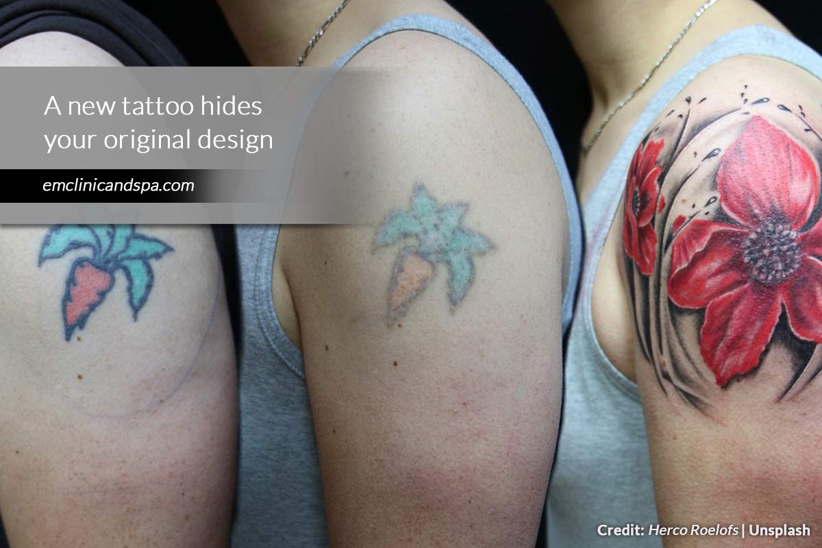 A new tattoo hides your original design