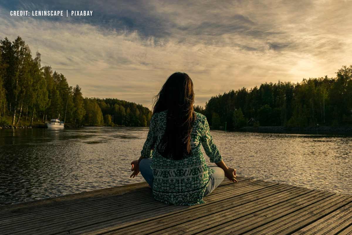 Meditation helps relieve stress